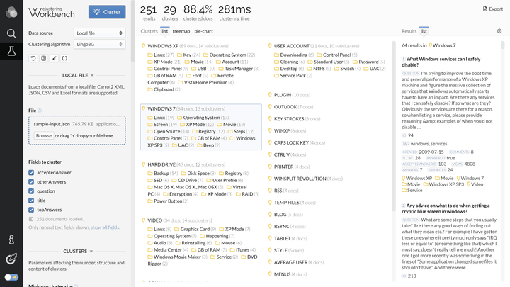 Lingo3G Workbench (light theme)